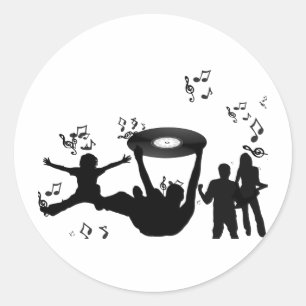 ディスコ ミュージック ダンス ラウンドシール