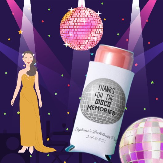 ディスコ メモリー ブライズメイド ありがとう スリム缶クーラー