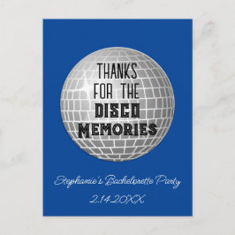 ディスコ メモリー 感謝 バチェロレッテ ありがとう ポストカード