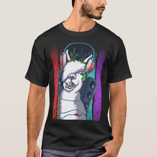 ディスコ・ラマは私の霊性動物だ Tシャツ (正面)