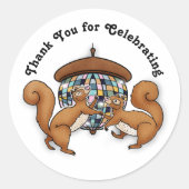 ディスコ・リスありがとう ラウンドシール (正面)