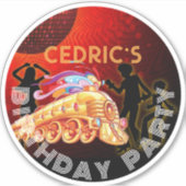 ディスコ、レコードレーベル、70年代、ステッカー シール (正面)