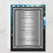 ディスコ レトロ バースデー パーティー 招待状 (裏面)