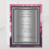 ディスコ レトロ バースデー パーティー 招待状 (裏面)