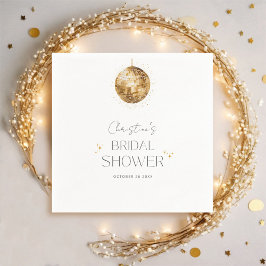 ディスコ レトロ パーティー ブライダルシャワー スタンダードカクテルナプキン