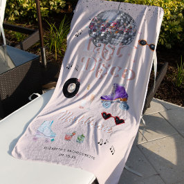 ディスコ レトロ ローラー スケーティング | ブライズメイド ビーチタオル