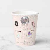 ディスコ レトロ ローラー スケーティング | ブライズメイド 紙コップ (裏面)