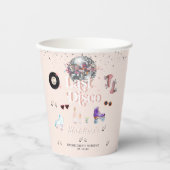 ディスコ レトロ ローラー スケーティング | ブライズメイド 紙コップ (正面)