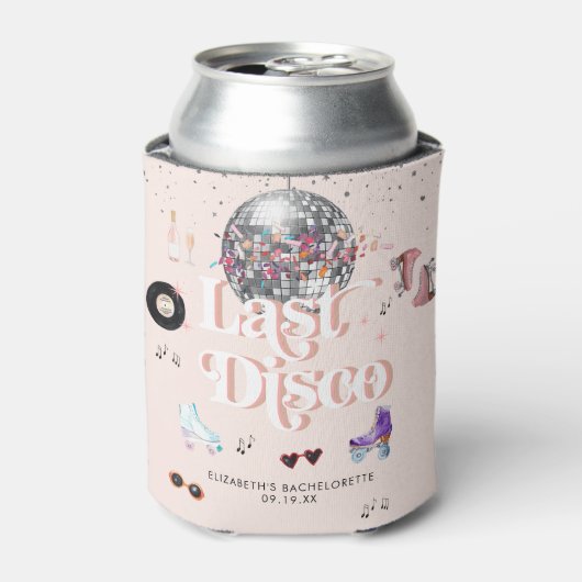 ディスコ レトロ ローラー スケーティング | ブライズメイド 缶クーラー (缶正面)