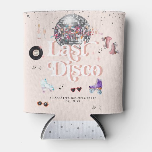 ディスコ レトロ ローラー スケーティング | ブライズメイド 缶クーラー (正面)