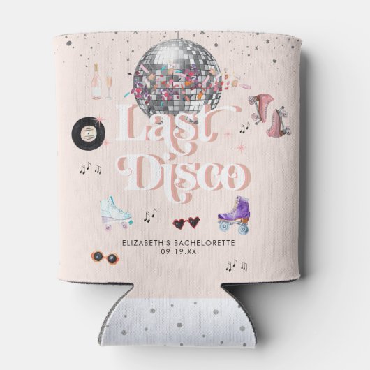 ディスコ レトロ ローラー スケーティング | ブライズメイド 缶クーラー (裏面)