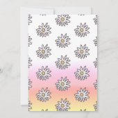 ディスコ ローラー スケート女子の誕生日パーティー 招待状 (裏面)