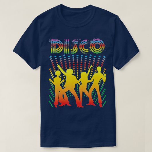 ディスコ – ヴィンテージスタイル踊りレトロディスコ(1) Tシャツ (デザイン正面)