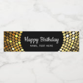 ディスコ，金ゴールド,ヴィンテージ，水瓶ラベルセット ペットボトルラベル (シングルラベル)