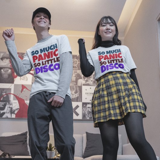ディスコTシャツがすごくパニックに陥る Tシャツ