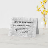 ディスタンスハッピーホリデイズブラザーグリーティング カード (黄色い花)