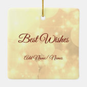 ディスタンスハッピーホリデーズフレンドセラミックオーナメント セラミックオーナメント (裏面)