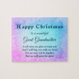 ディスタンスハッピー素晴らしクリスマス祖母 ジグソーパズル