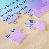 ディスタンスハッピー素晴らしクリスマス祖母 ジグソーパズル (側面)