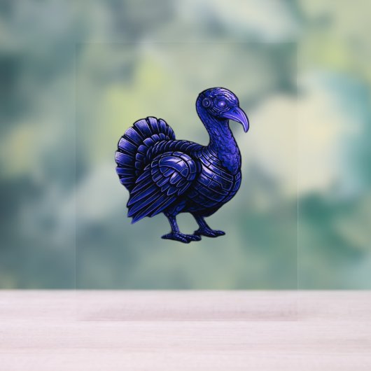 ディストピアンターキーサンクスギビングクラシックデザインT-Shi アクリルサイン (ニュートラル)