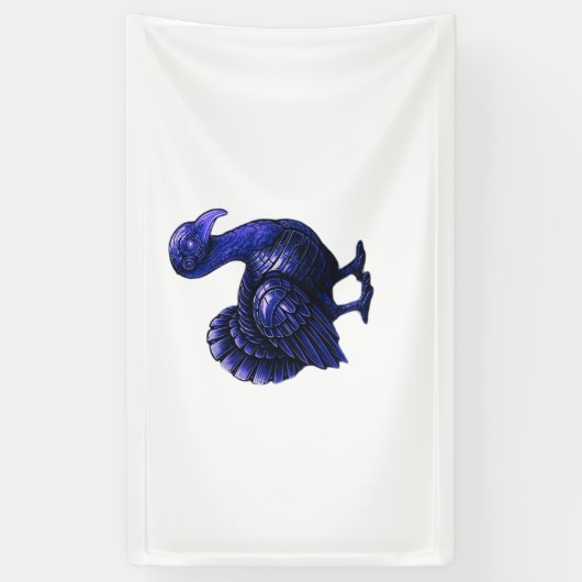 ディストピアンターキーサンクスギビングクラシックデザインT-Shi 横断幕 (縦)