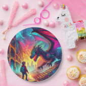 ディストピア世界でドラゴンに出会う少年 ペーパープレート (パーティー)