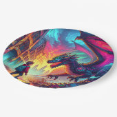 ディストピア世界でドラゴンに出会う少年 ペーパープレート (アングル)