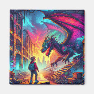 ディストピア世界でドラゴンに出会う少年 マグネット