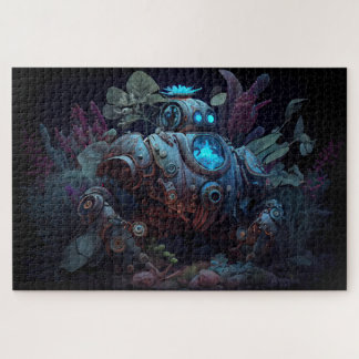 ディストピア型ロボットと植物 ジグソーパズル