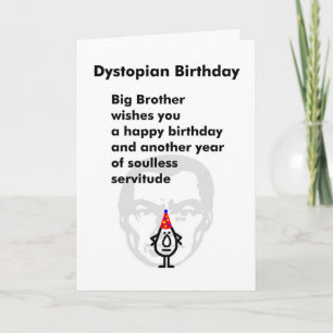 ディストピア誕生日-おもしろい誕生日詩 カード