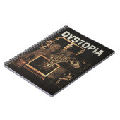 ディストピア – テクノ – ディストピアストリートウェアデザイン ノートブック (左側)