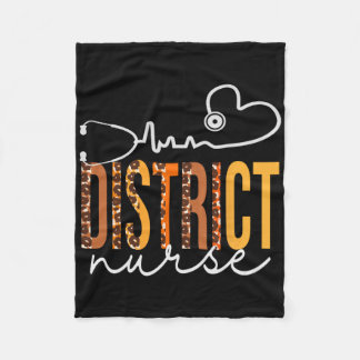 ディストリクトナースヒョウの心拍数の増加 フリースブランケット