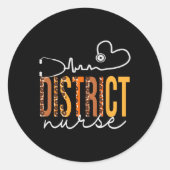 ディストリクトナースヒョウの心拍数の増加 ラウンドシール (正面)