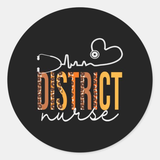 ディストリクトナースヒョウの心拍数の増加 ラウンドシール (正面)