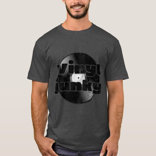ディストressedビニール中毒者 tシャツ (正面)
