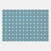 ディストressed幾何学マンダラ柄 ラッピングペーパーシート (正面)