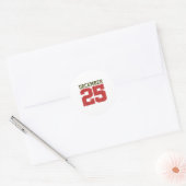 ディストressed 12月 25日 ラウンドシール (封筒)