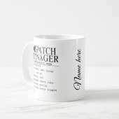 ディスパッチマネージャー コーヒーマグカップ (正面左)