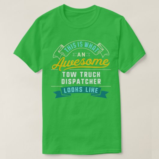 ディスパッチャおもしろいーの業務素晴らしの中断 Tシャツ (デザイン正面)
