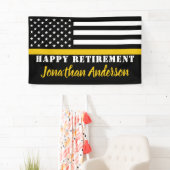 ディスパッチャのシン金ゴールドラインのパーソナライズされた廃棄 横断幕 (インサイチュ)