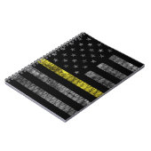 ディスパッチャの細い黄色の線フラグ ノートブック (左側)