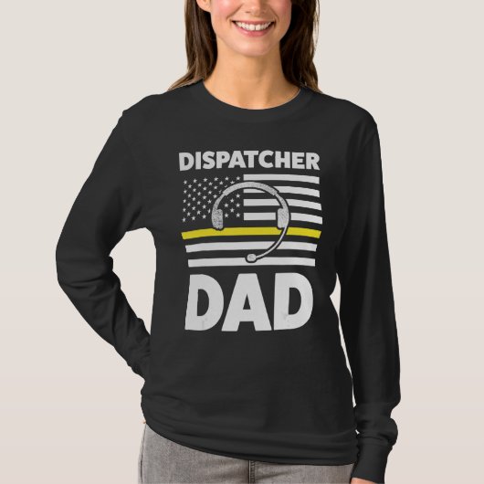 ディスパッチャパパDaddy Dispatchオペレータ911 Tシャツ (正面)