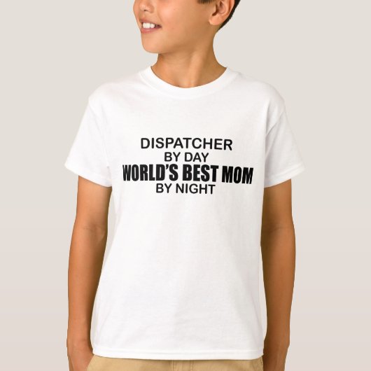 ディスパッチャーか警官お母さんまたはパパ Tシャツ (正面)