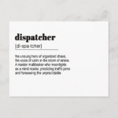 ディスパッチャーギフト、警察 ポストカード (正面)