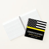 ディスパッチャ退職パーティー薄い黄色い線 ノートブック (内部)