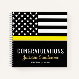 ディスパッチャ退職パーティー薄い黄色い線 ノートブック