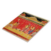 ディスパースからのKrishnaの親の結婚、 タイル (側面)