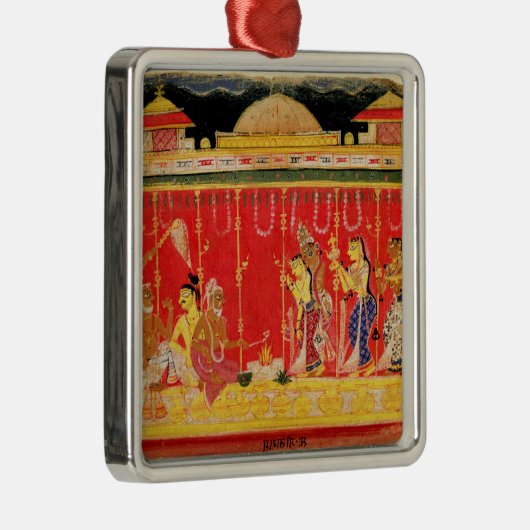 ディスパースからのKrishnaの親の結婚、 メタルオーナメント (右)