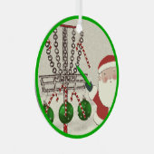 ディスパーソナライズされたクゴルフギフト金属オーナメント メタルオーナメント (正面右)