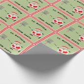 ディスパーソナライズされたクゴルフクリスマスギフト ラッピングペーパー (角)